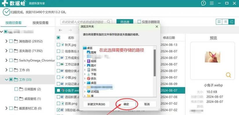 U盘文件不见了怎么恢复数据？（解决U盘文件丢失的有效方法与技巧）