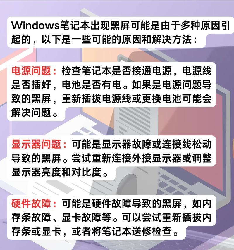 华硕笔记本电脑黑屏重装系统教程（教你如何解决华硕笔记本电脑黑屏问题并重新安装系统）